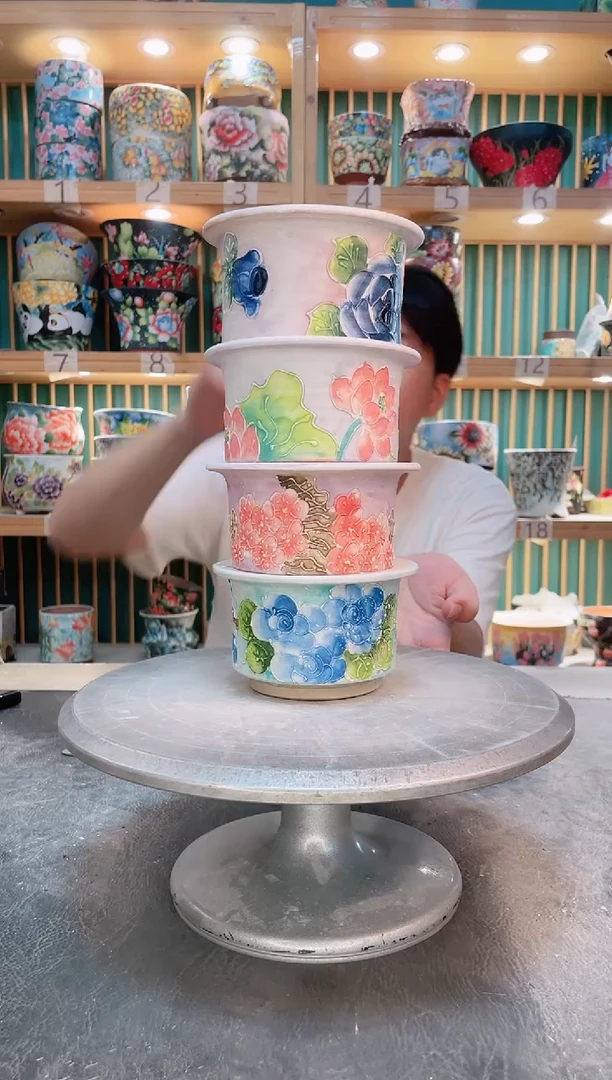 瓷片默认微瑕一物一拍1008-054-4个