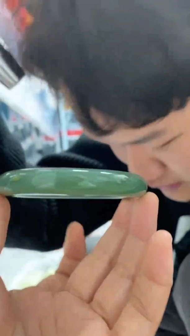 【闪购商品】和田玉颈饰未镶嵌A13且末蓝正圈60