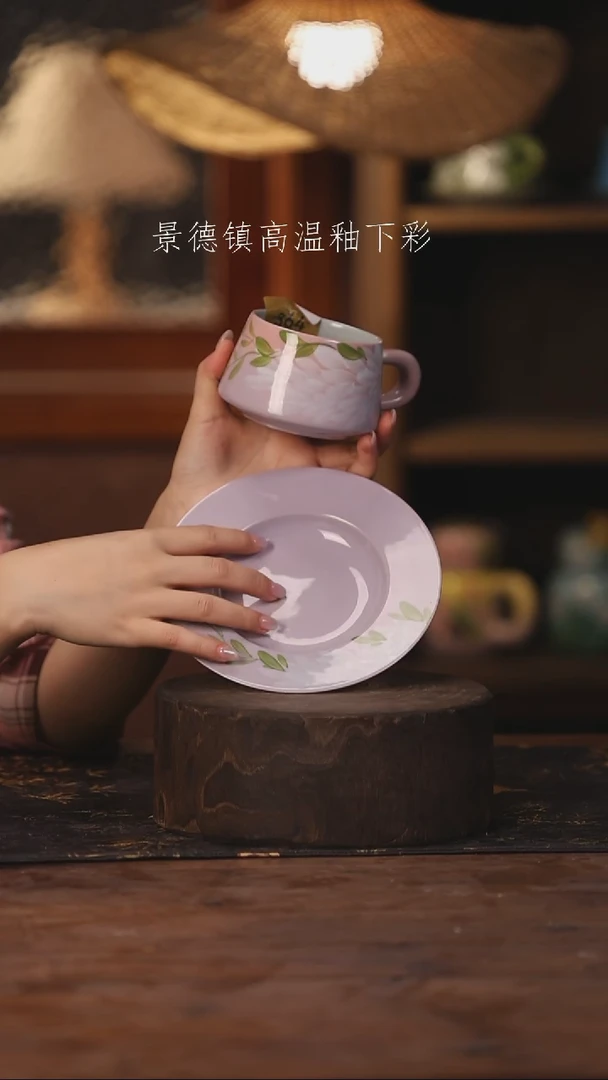 陶瓷景德镇高温釉下手绘陶瓷364