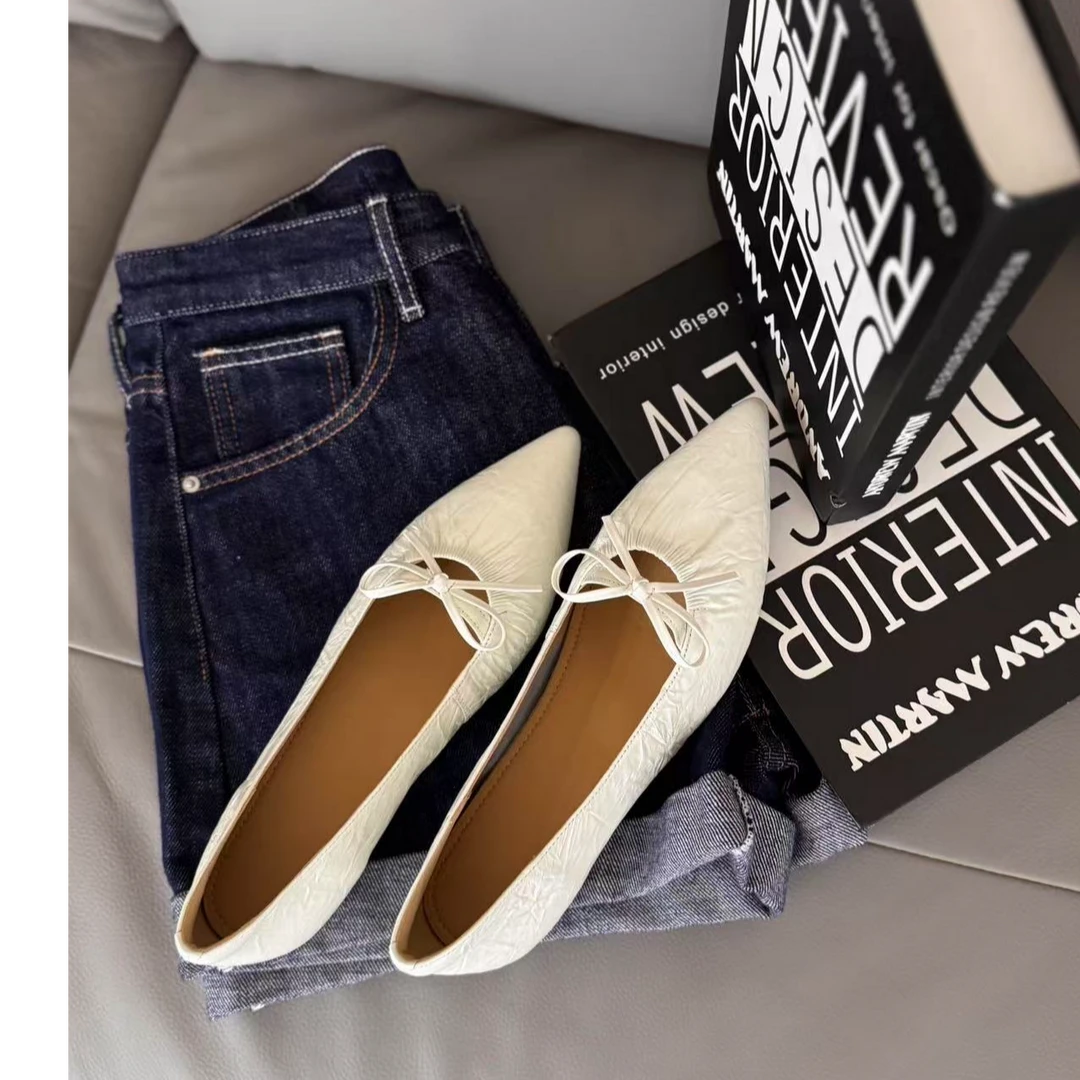 夏季新款百搭尖头平底鞋0517