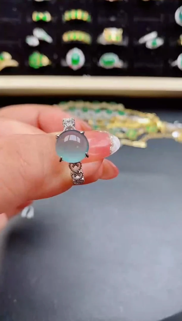 【闪购商品】翡翠戒指银S925镶嵌1212