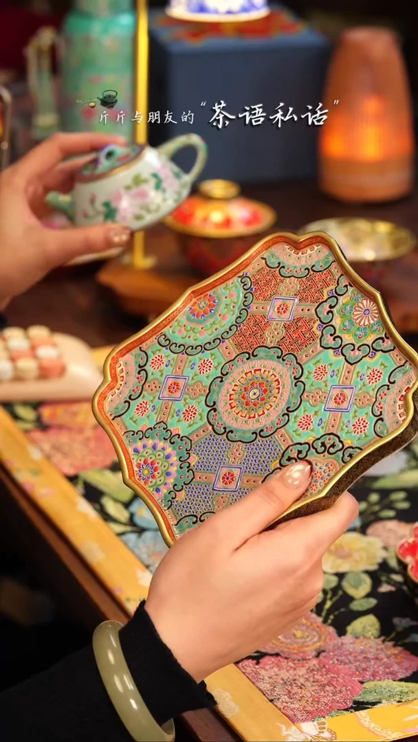 【闪购商品】灵玺贡坊   珐琅彩   壶承