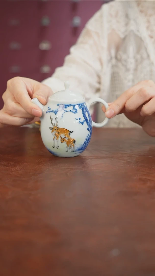 杯景德镇陶瓷杯碗柴烧多人V154