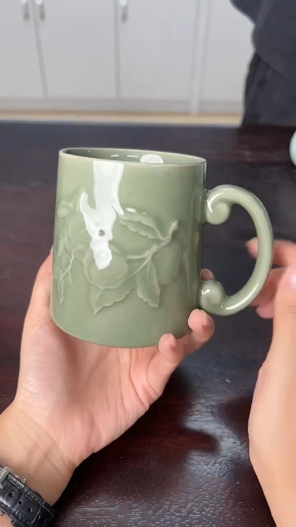 龙泉云间青瓷小米茶器