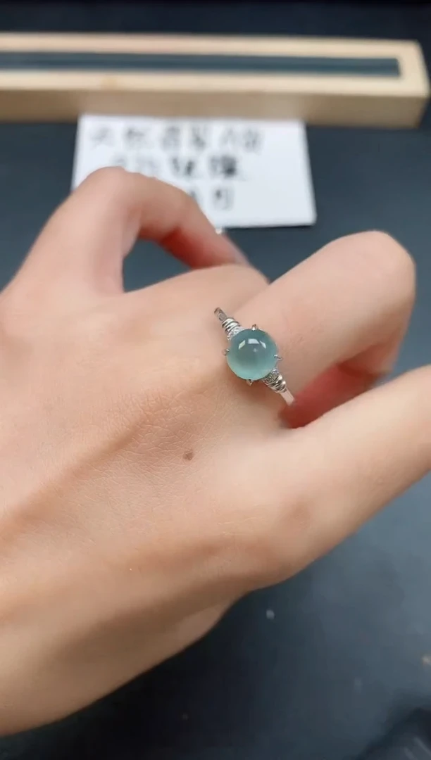 银S925镶嵌戒指翡翠1111