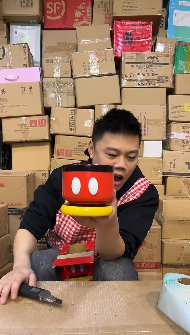 【闪购商品】杯原盒米奇花盆 陶瓷