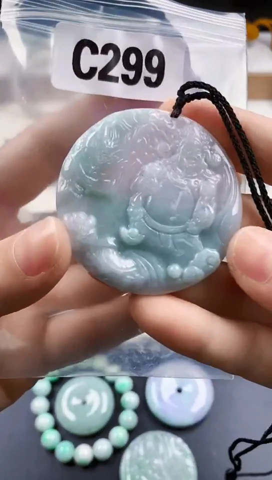 颈饰未镶嵌翡翠天然翡翠吊坠挂件