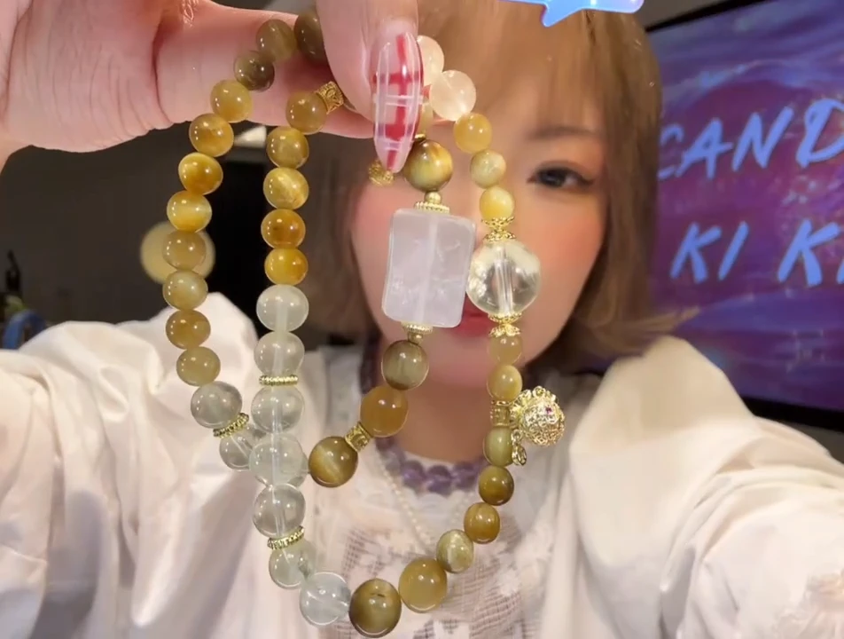 未镶嵌针钠钙石（海纹石）颈饰黑糖kiki