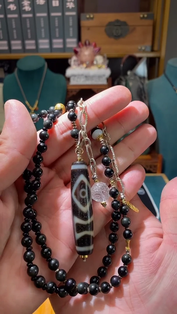 未镶嵌颈饰玛瑙/玉髓（覆膜）C09272多样性发一