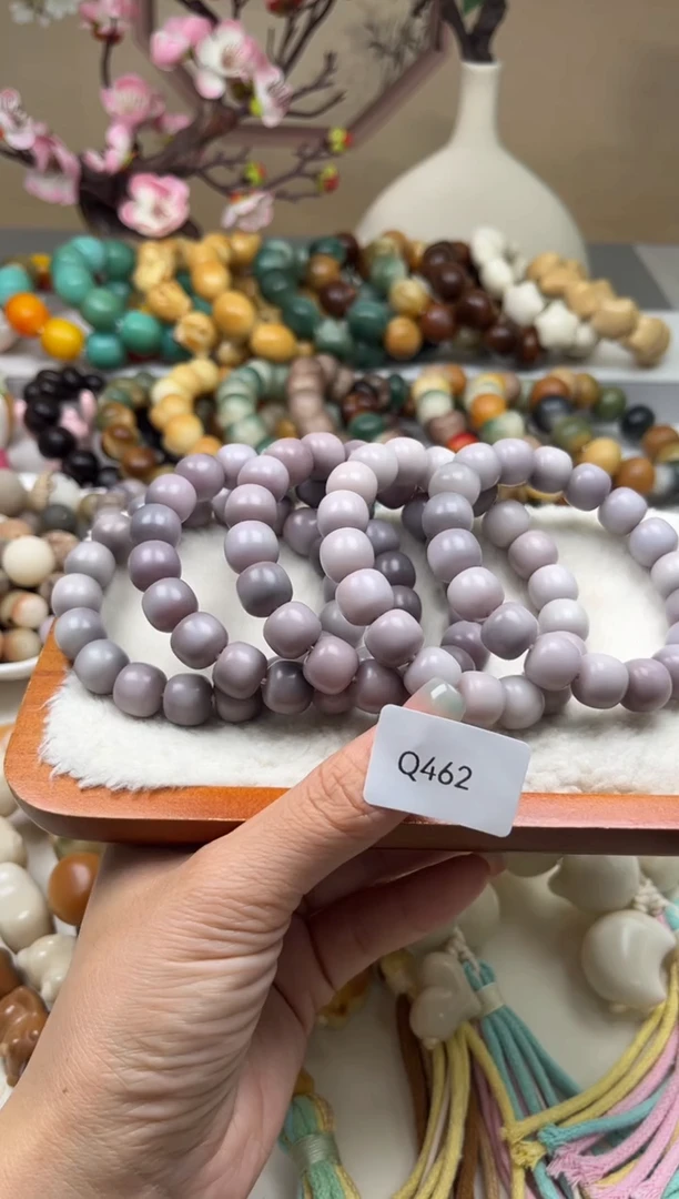 菩提根/象牙果吊坠瑕Q462桶珠12mm一串随机