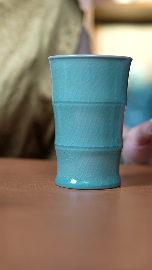 杯R****?仿古翡翠绿可乐杯3支微瑕