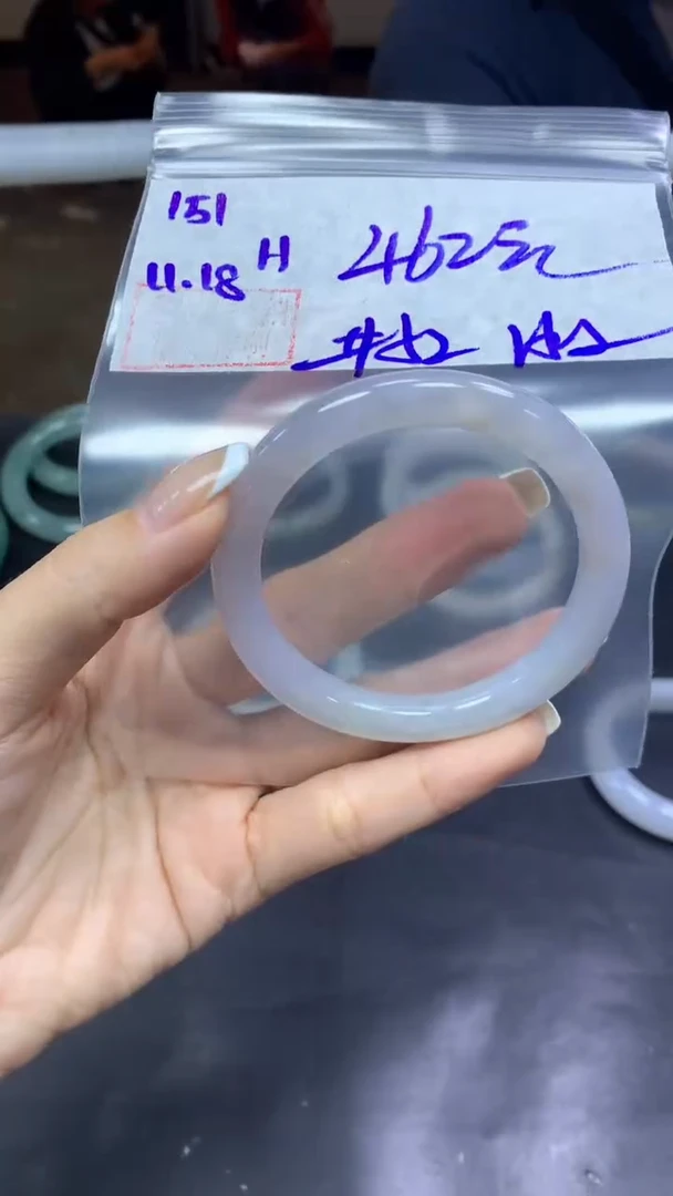 未镶嵌定制翡翠151手镯52冰纹+462元+拍一发一