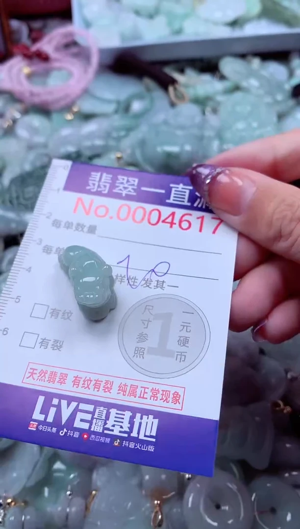 翡翠未镶嵌吊坠(不含链)4617