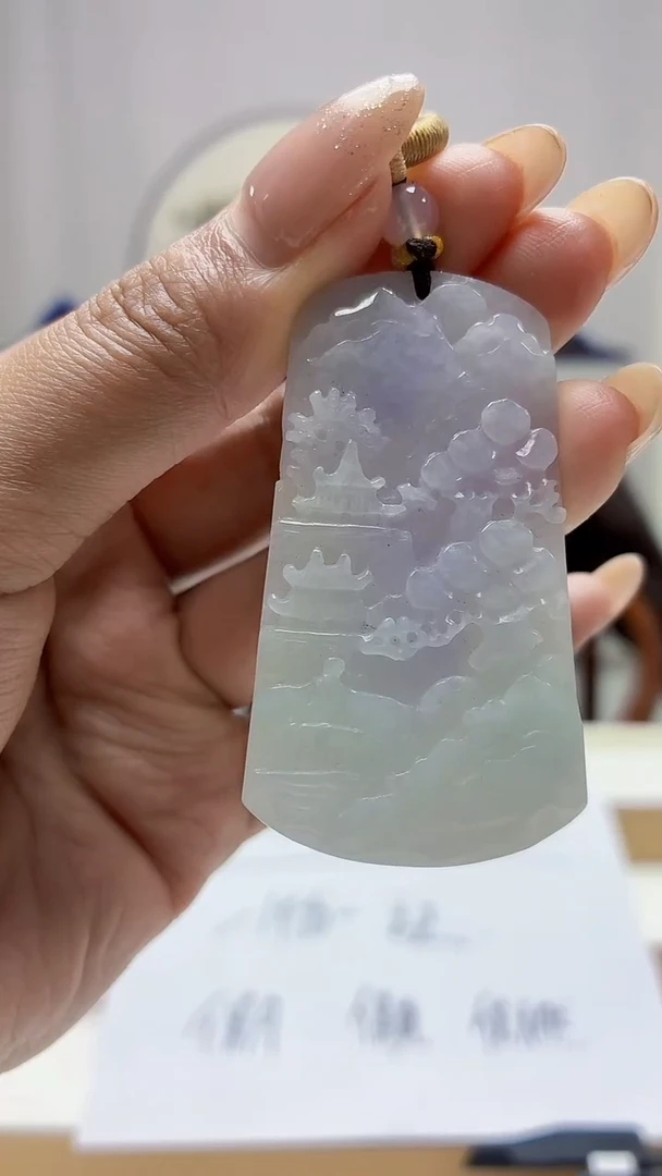 未镶嵌定制翡翠5145MM-毛货挂件41