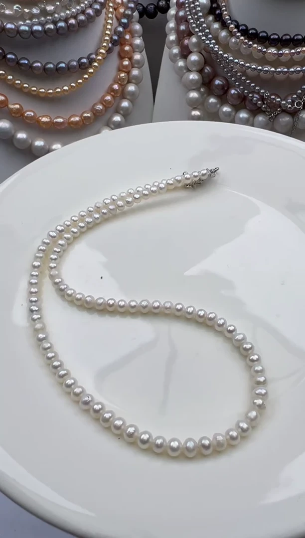 淡水珍珠未镶嵌颈饰1