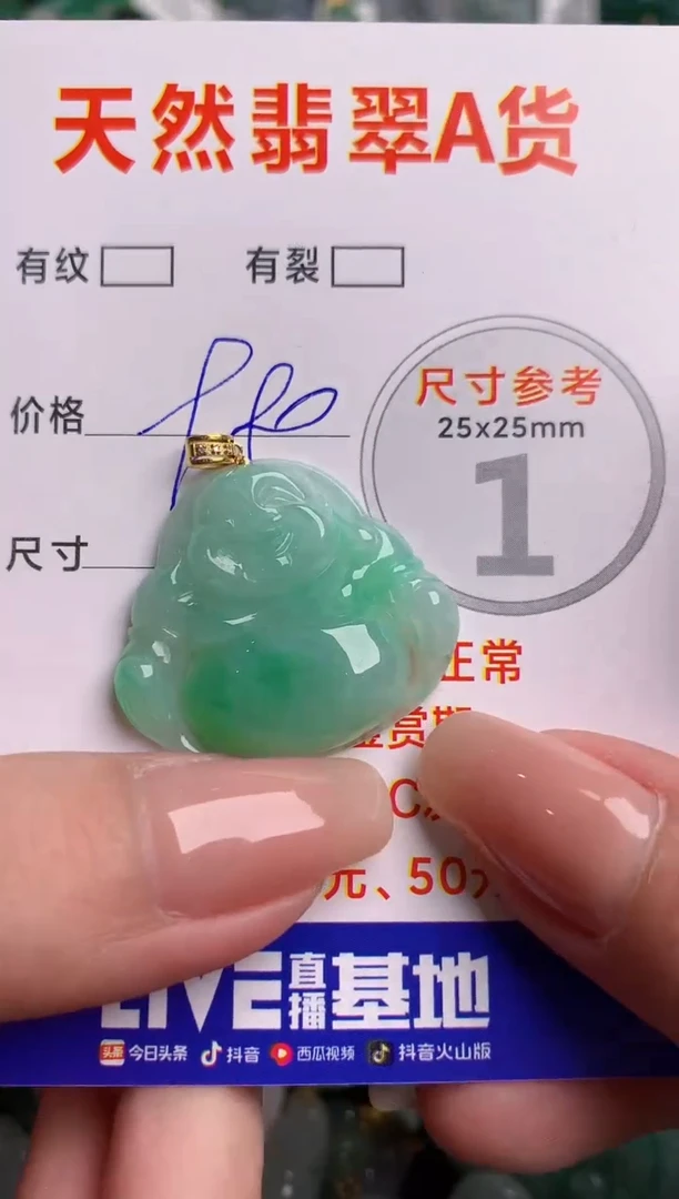 翡翠18K金镶嵌颈饰0717197415