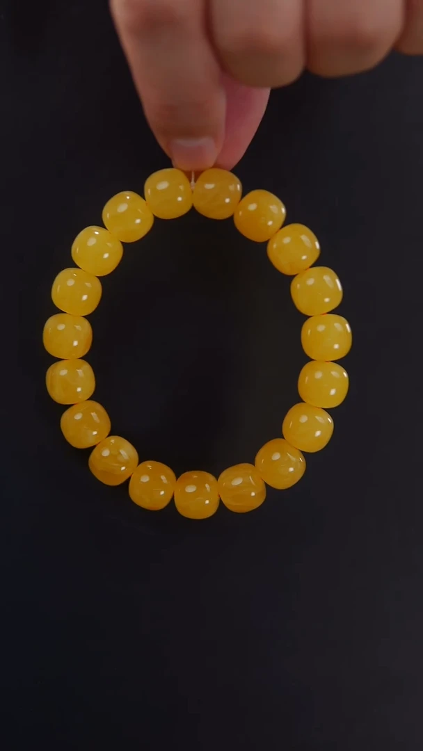 【闪购商品】蜜蜡手串未镶嵌20.5焦皮同料老型手串