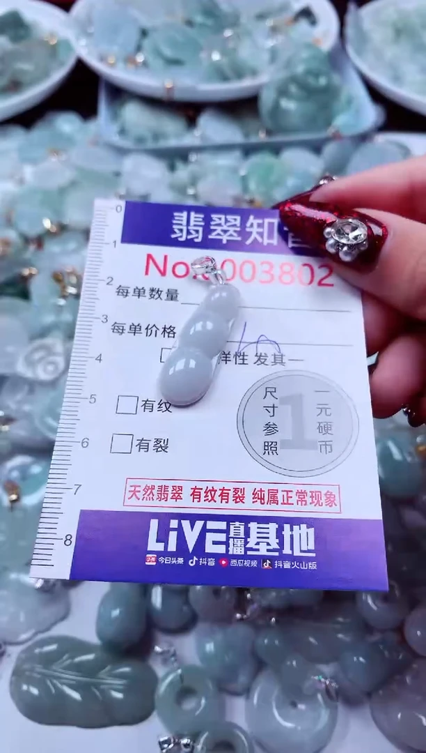 吊坠(不含链)未镶嵌翡翠3802