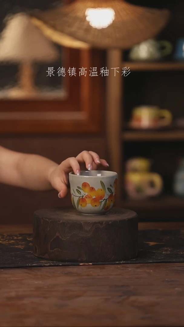 陶瓷景德镇高温釉下手绘陶瓷374