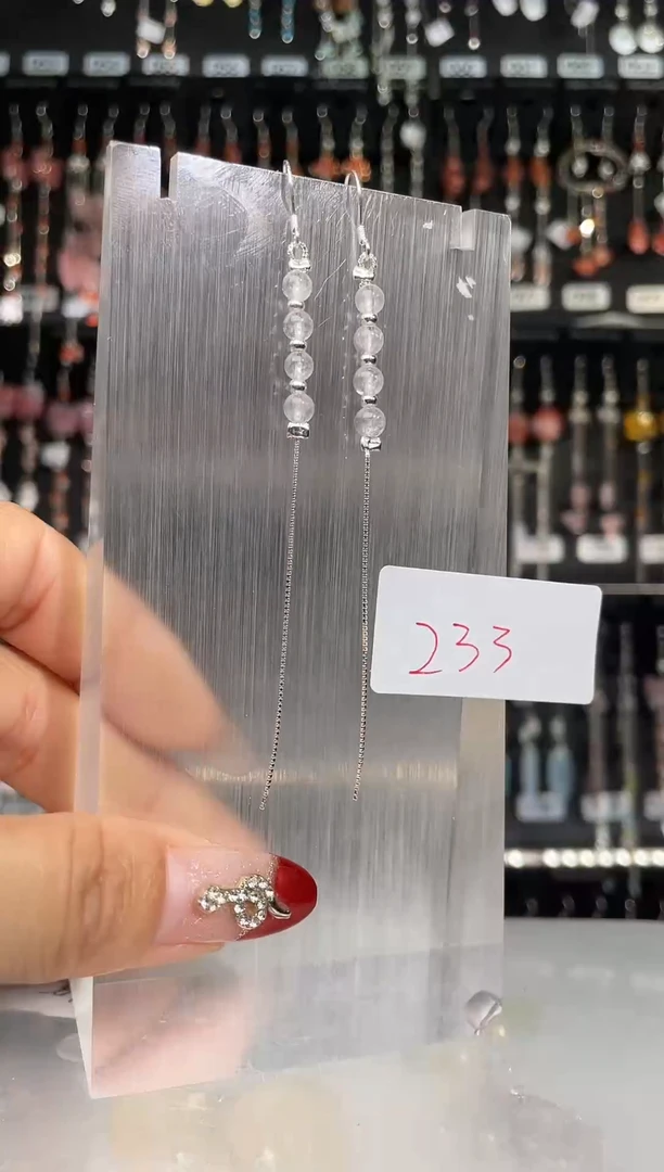 【闪购商品】紫晶耳饰银S925镶嵌喜欢拍