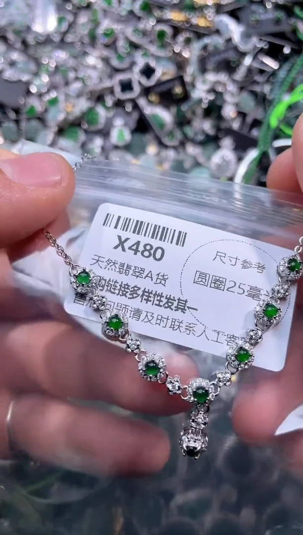 【闪购商品】翡翠颈饰未镶嵌X480项链