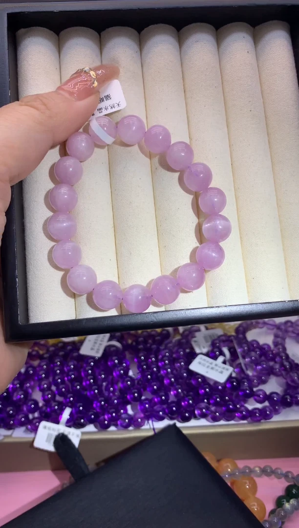 【闪购商品】水晶手串未镶嵌10+猫眼紫锂辉