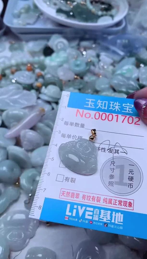 翡翠未镶嵌吊坠(不含链)1702