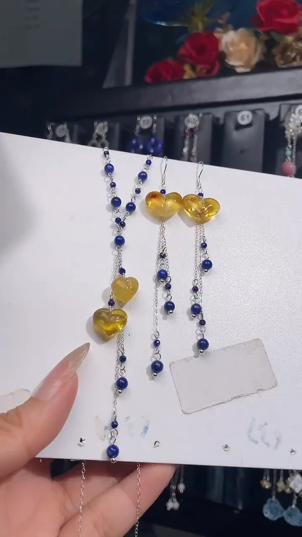 银S925镶嵌耳饰紫晶月****۶ 月夜的战微瑕