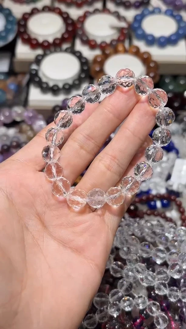 未镶嵌手串水晶白水晶