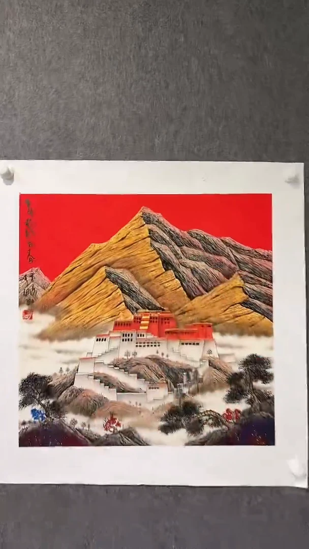 国画李纲-3平尺-山水国画