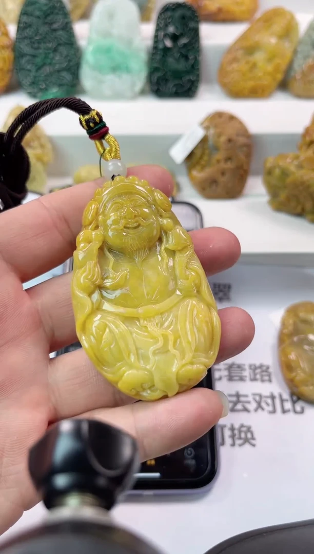 【闪购商品】翡翠颈饰未镶嵌财神