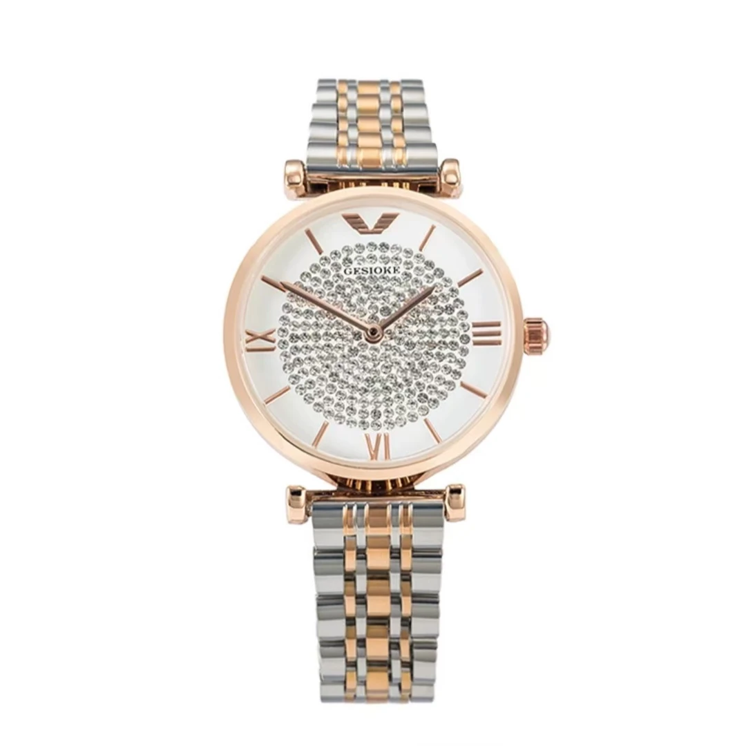 【专柜直发】时尚轻奢经典满天星钢带适配女士腕表