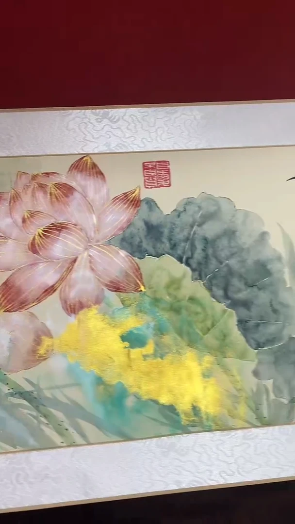 国画王碧梧绘画4pc花鸟手卷