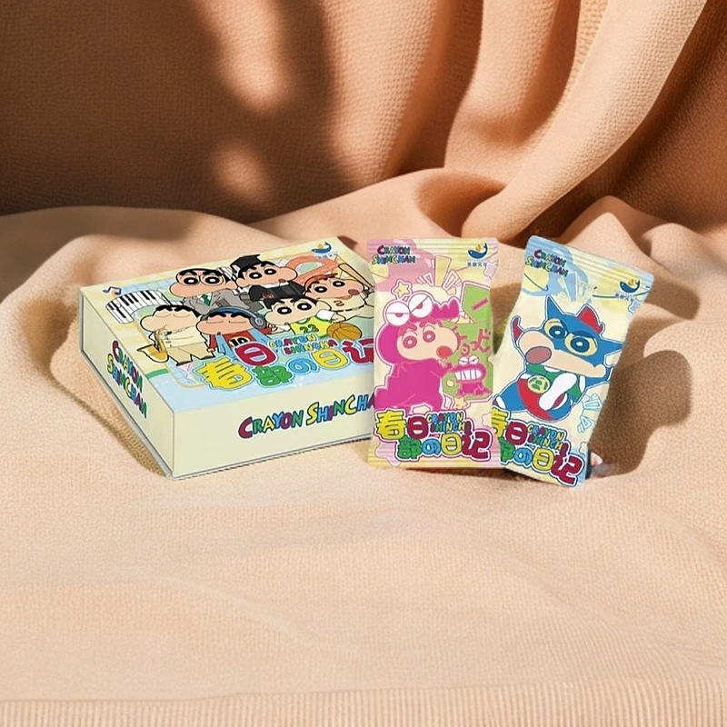 【平拆浮浮】乖鱼文创《蜡笔小新-春日部的日记》二次元潮玩卡牌盲盒