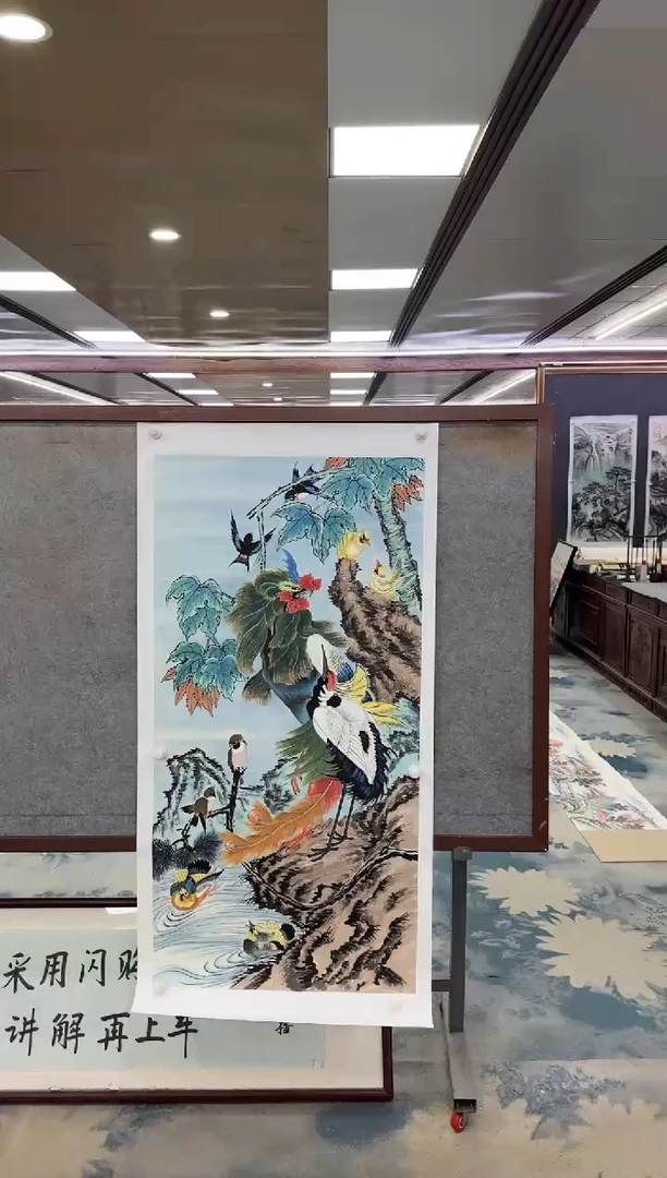 国画W-邵明义-四尺-花鸟国画