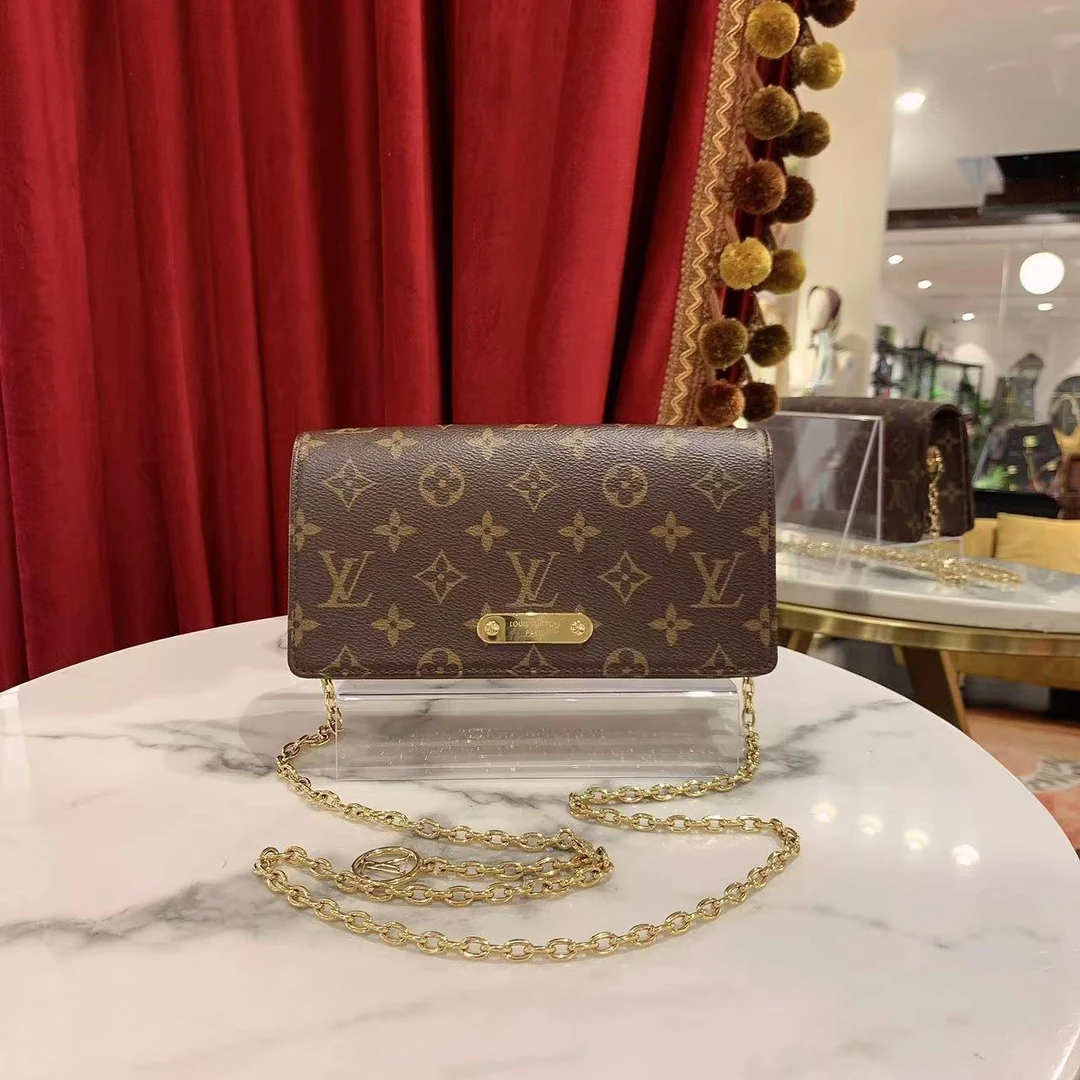 95新 LouisVuitton/路易威登 lily woc老花单肩包芯片款/83030451