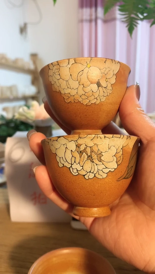 【闪购商品】杯音陶诗墨家原创手绘瓷器