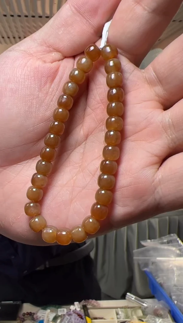 【闪购商品】和田玉手串未镶嵌约6*7mm和田玉糖料老型手串