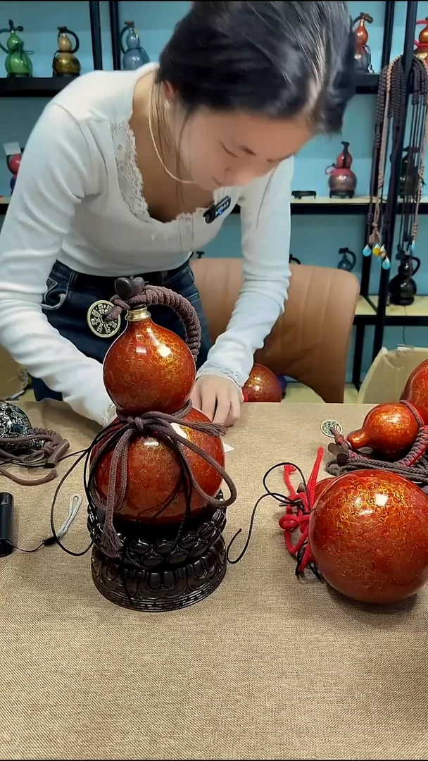 天然大漆酒葫芦直播间