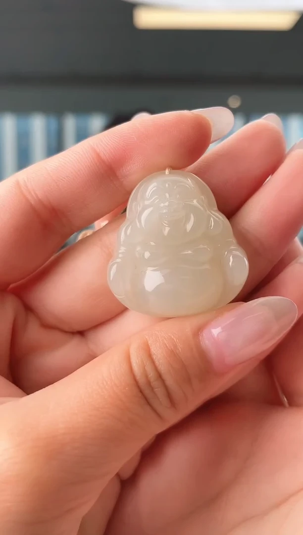 颈饰未镶嵌和田玉30佛公 多样性发其一