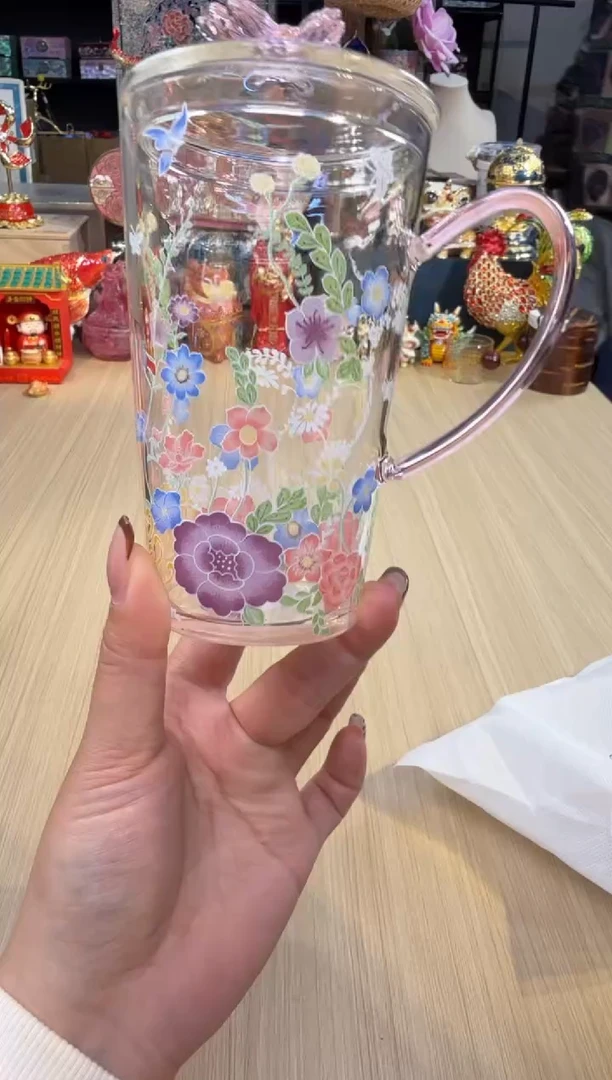 90光器物语-万花花茶杯