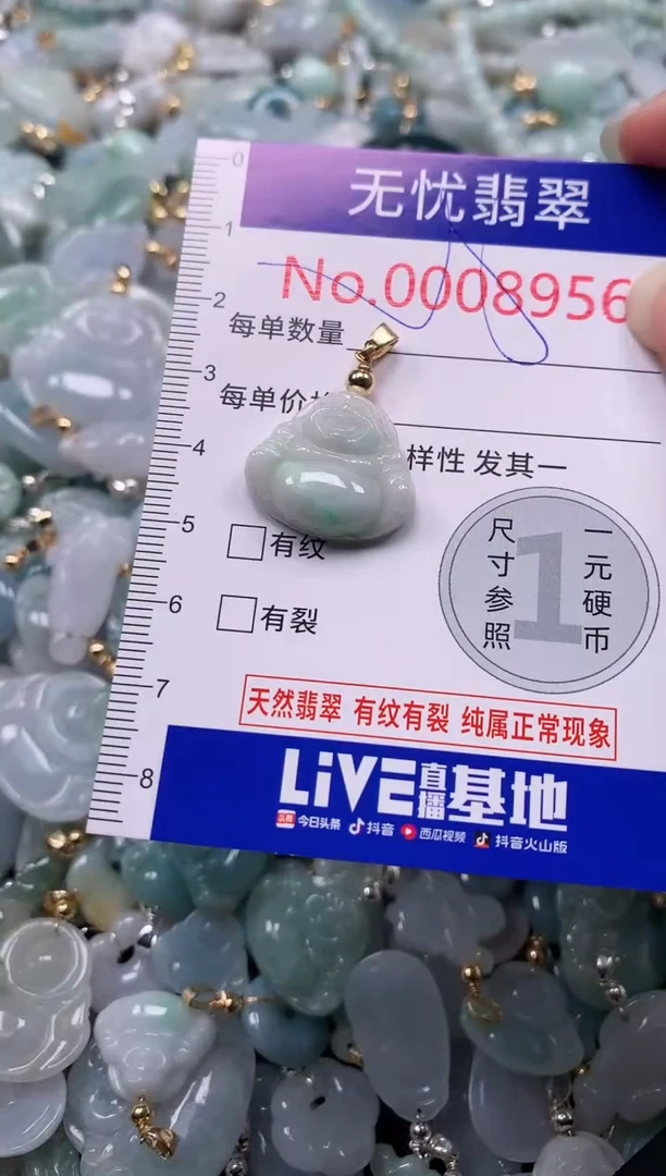 吊坠(不含链)未镶嵌翡翠8956