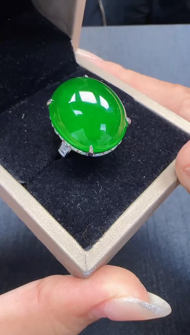 未镶嵌定制翡翠翡翠戒指146