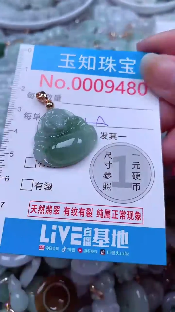 吊坠(不含链)未镶嵌翡翠9480