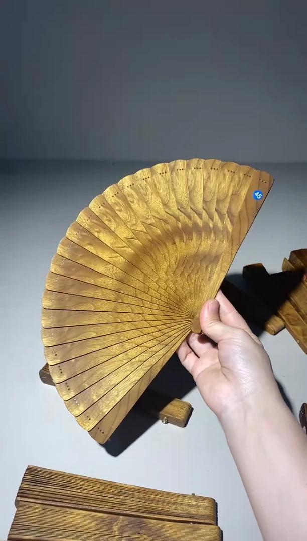 金丝楠18cm金丝楠木小叶桢楠扇45