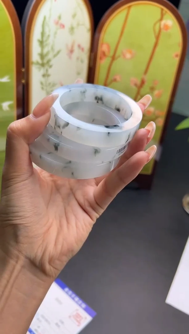 未镶嵌手镯定制翡翠8****ᵐ手镯5264-多样性发一