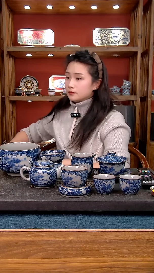 简装家用款9件套 老陶泥开片纹陶瓷茶具