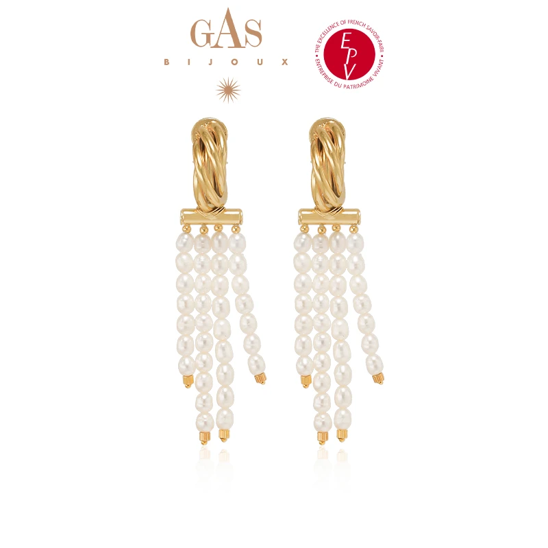 GASBIJOUX 耳环氛围感小件饰品中古简约气质百搭耳钉