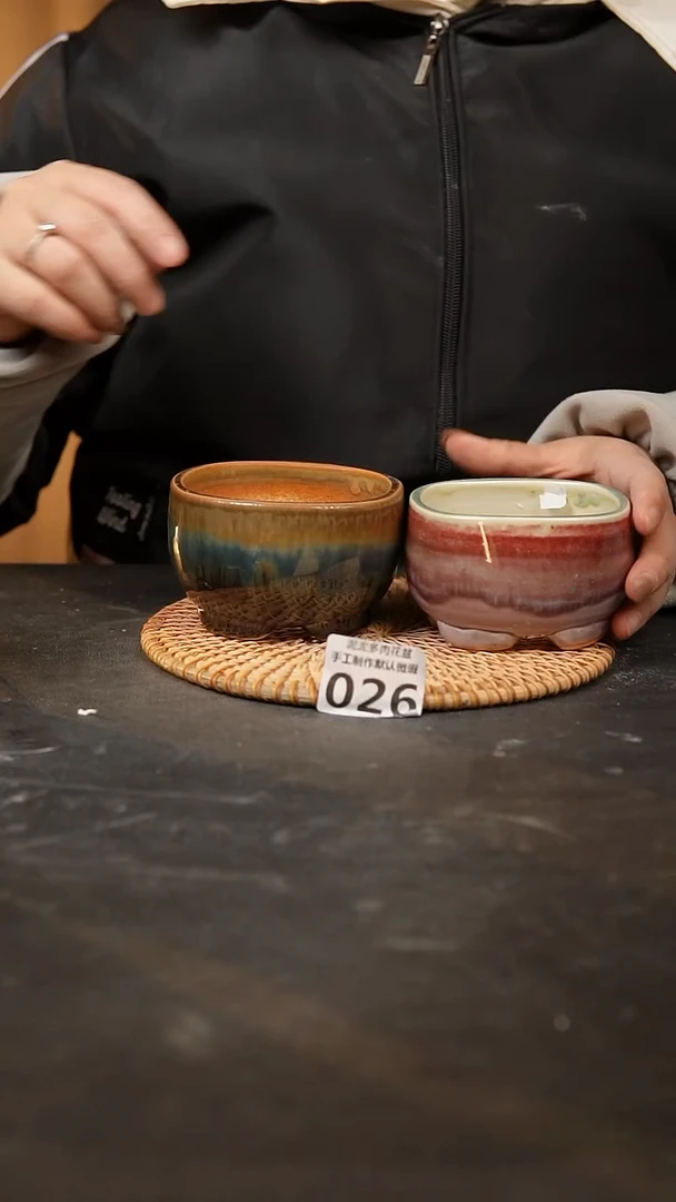 【闪购商品】瓷片026泥泥手工花盆口8