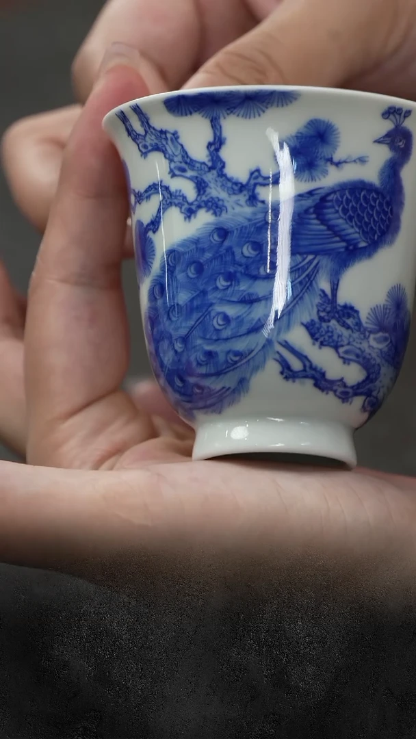 杯子三更有梦|红丰窑  孔雀铃铛杯
